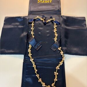 Stauer Gold Pearl Necklace